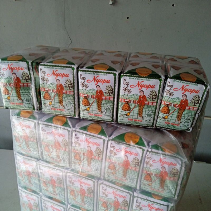 

Teh Cap Nyapu ijo 40gr per pres isi 10 pcs