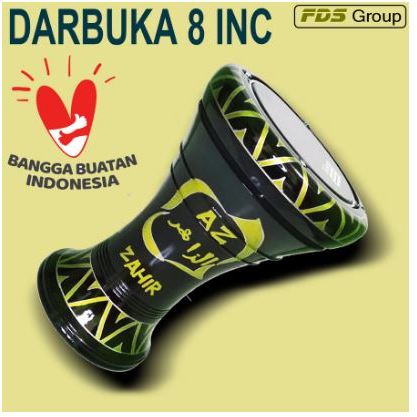 Alat Musik Gendang Darbuka 8 Inch Motif Islami Hadroh Rebana Murah