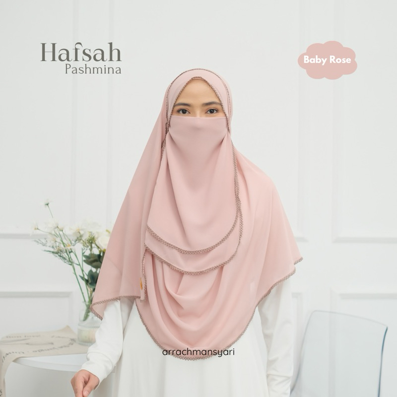 HAFSAH PASHMINA (PASHMINA PICOT SYAR'I FREE CADAR OVAL 2LAYER)