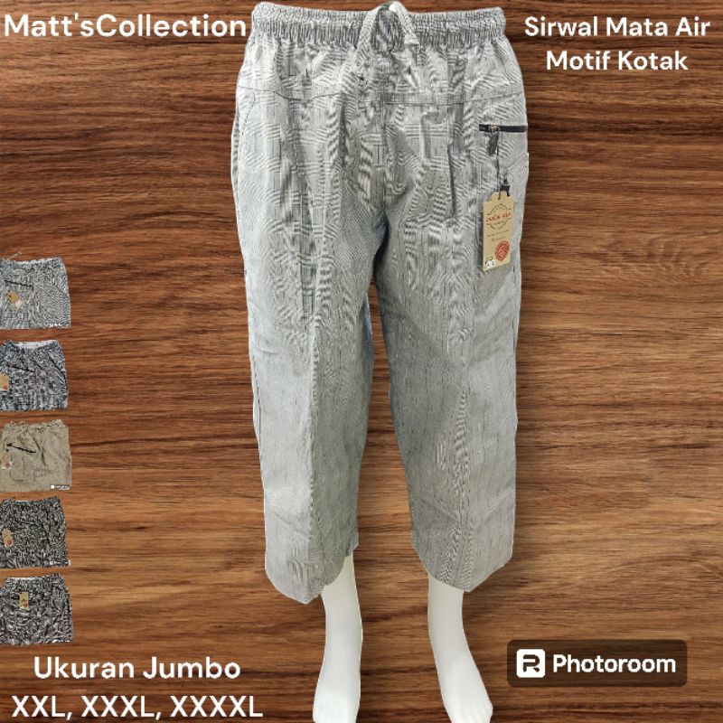 Sirwal Mata Air Jumbo Motif Kotak