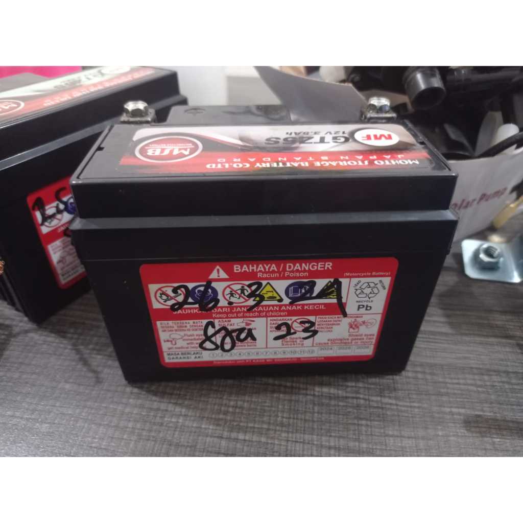 AKI KERING MSB GTZ-5S Beat Scoopy Vario 110 Mio J Soul Xeon Spin Address Baterai Aki Sepeda Motor Li