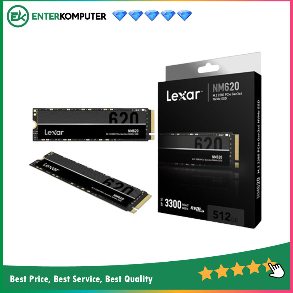 SSD Lexar NM620 NVME M.2 PCIe Gen3x4 512GB - LNM620X512G