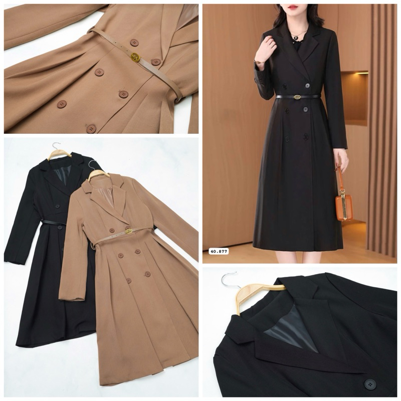 OUTER LONG DRESS SLIMFIT WANITA PREMIUM
