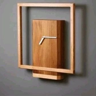 Jam Dinding Kayu Modern Minimalis