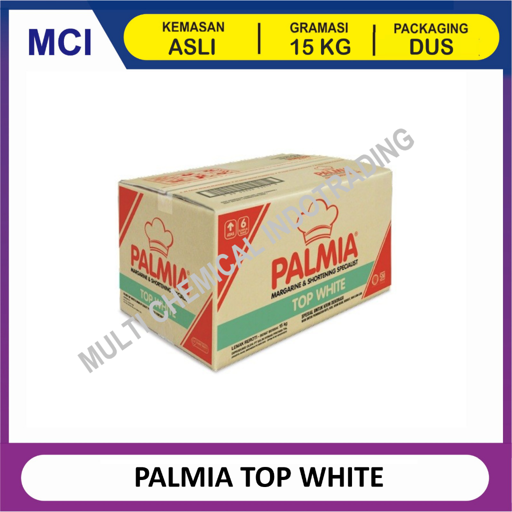 

PALMIA TOP WHITE MARGARINE & SHORTENING - 15 KG / MENTEGA PUTIH PALMIA