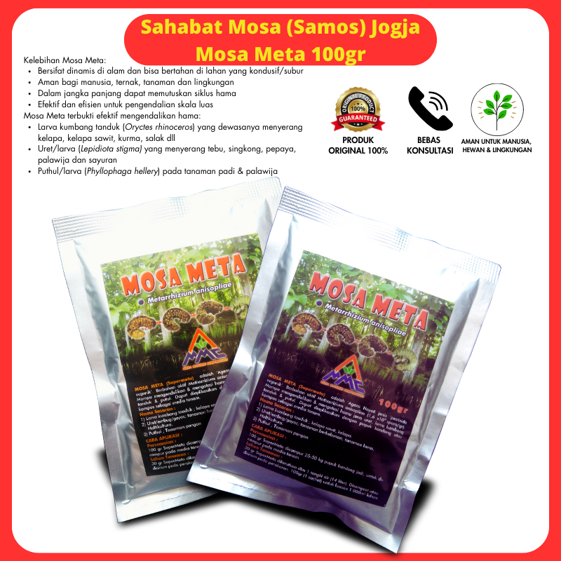 Mosa Meta Pestisida Organik Untuk Membasmi Hama Uret Ulat Tanah Larva Kumbang Tanduk Gayas Ganjas Be
