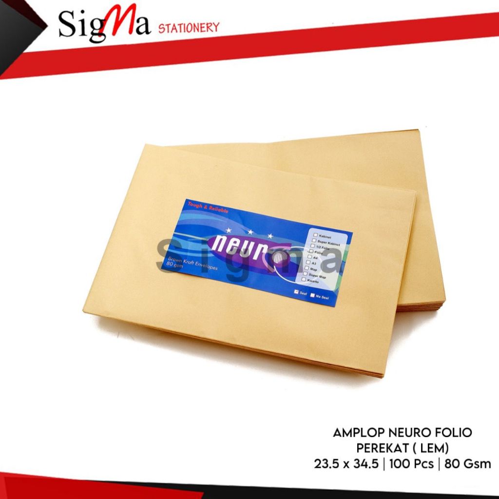 

Amplop Coklat Folio NEURO Seal / Amplop Coklat Folio NEURO Perekat