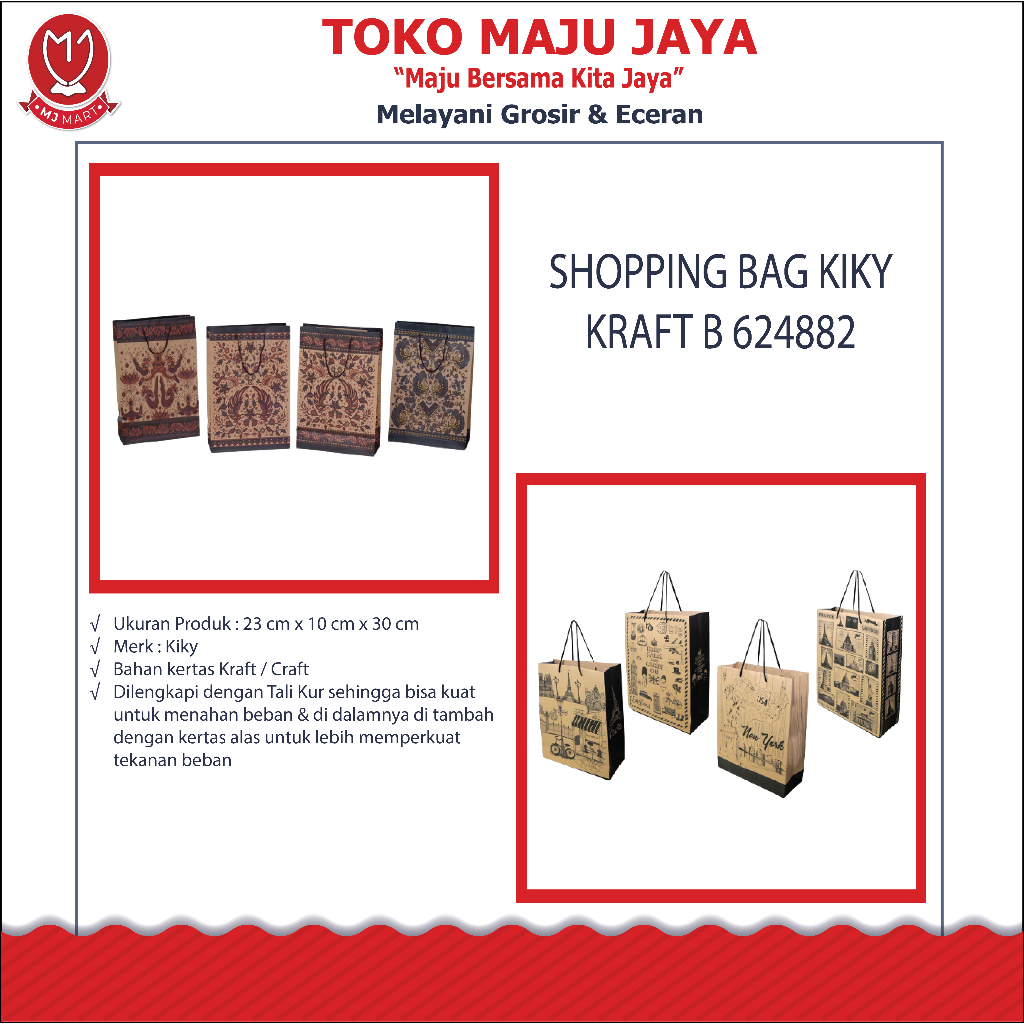 

SHOPPING BAG KIKY KRAFT B 624882
