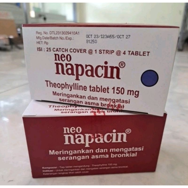 Neo Napacin 1 Box Isi 25 strip || Obat Sesak Napas, Asma