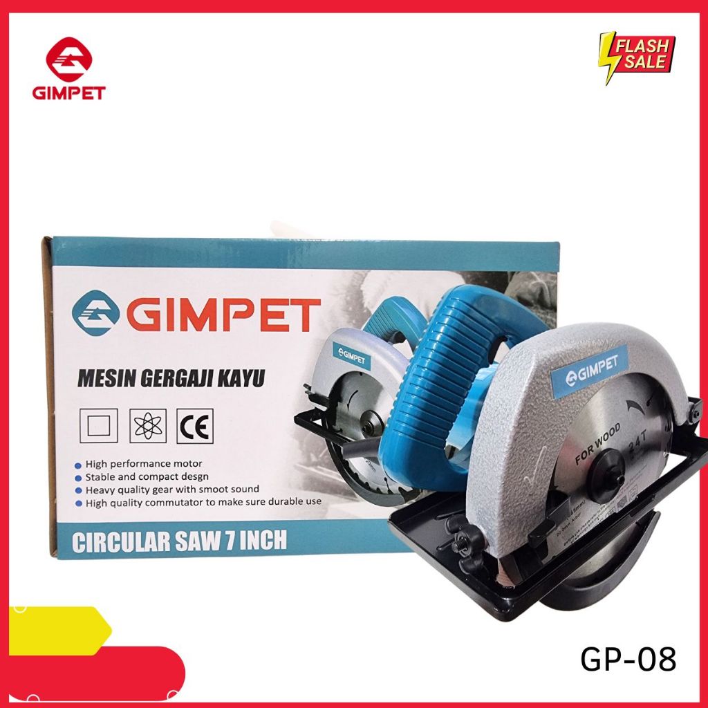 LOW WATT Mesin Potong Kayu Gergaji Mesin Circular Saw 7 inch Untuk Potong Kayu ALAT PERTUKANGAN Gerg