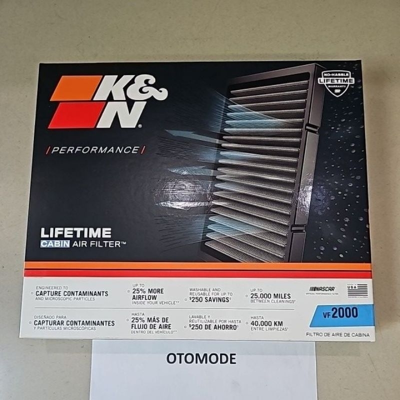 K&N KNN FILTER CABIN TOYOTA ALPHARD CAMRY INNOVA FORTUNER YARIS. ORIGINAL KNN