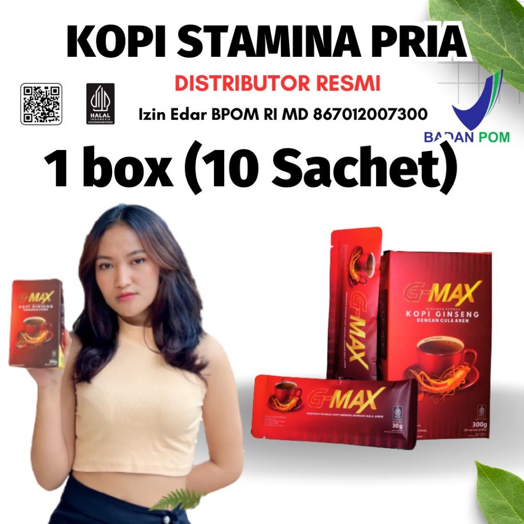 

Kopi Penambah Stamina Pria Dewasa - Gmax Kopi Herbal Pria Kuat Tahan Lama 100% Original