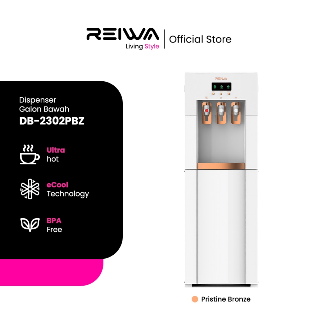 Reiwa Dispenser Galon Bawah DB-2302PBZ Pristine Bronze