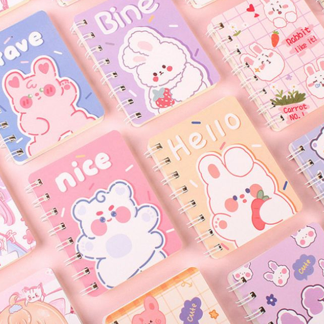 

Buku Notebook/ Catatan / Agenda / Diary Mini Portable Motif Kartun Cute | Buku Mini Lucu