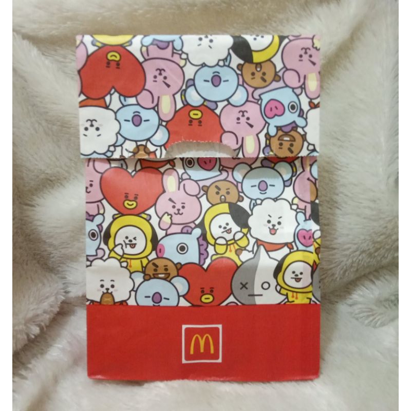 mcd x bt21 packing, chatime x bt21