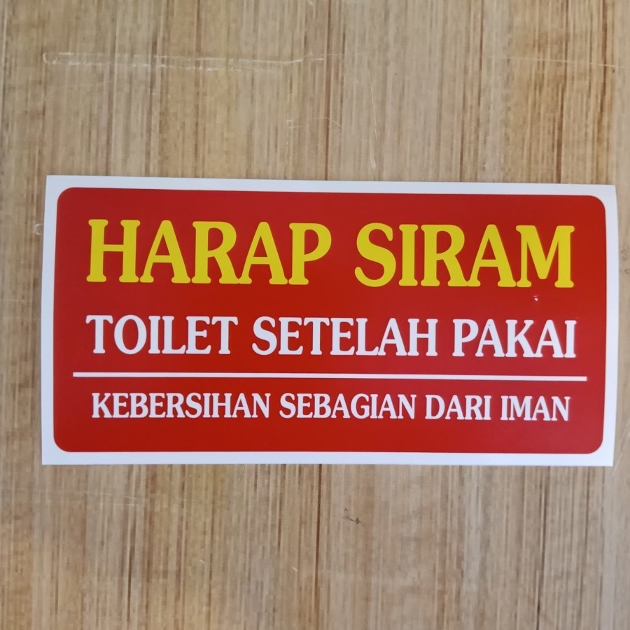 

Sign Stiker Harap Siram Toilet Setelah Pakai Rambu K3 7 X 14CM