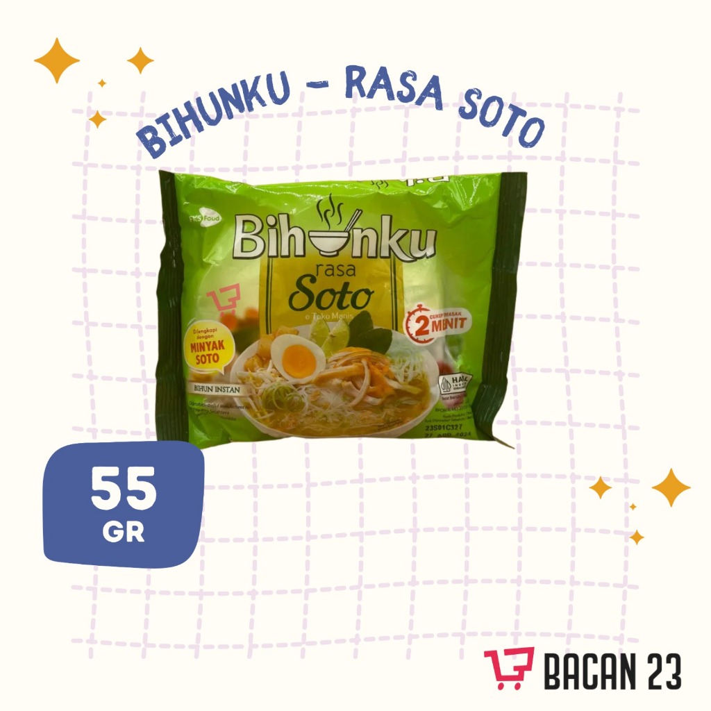 

Bihunku Rasa Soto (55 Gr) / Bihun Instan