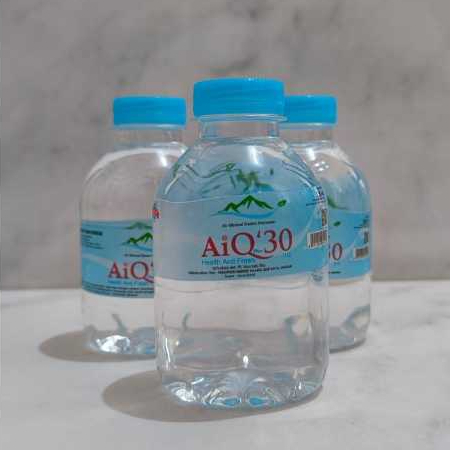 

Air Minum Mineral AIQ'30 220 ml Halal MUI dan BPOM mengandung Doa dan Bacaan 30 Juz Al Qur'an