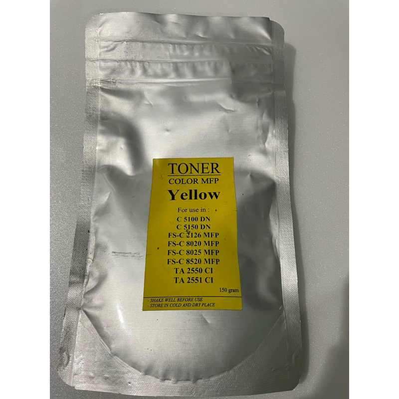 Toner warna 150 gram Yellow KM6630Cidn dll