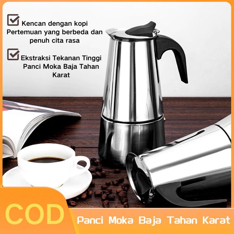 Teko kopi moka,teko moka stainless steel 304,teko kopi seduh tangan,tekokopi,teko kopi espresso moka
