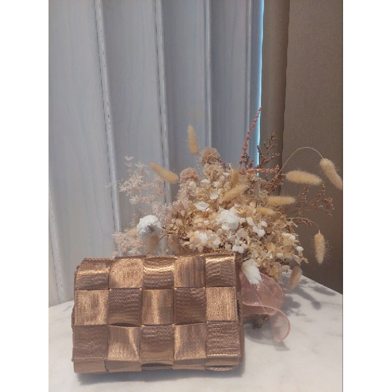 Tas Selempang  Bottega veneta Wanita Warna-Biru & Gold