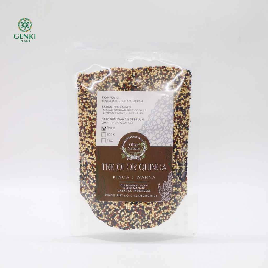 

Natural Tricolor Quinoa / Kinoa Tiga Warna - 250 g