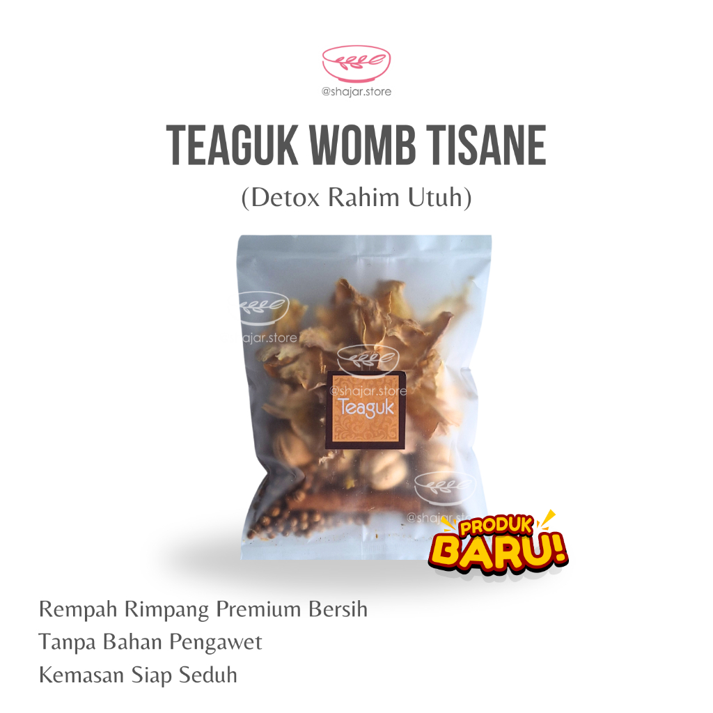 

Teaguk Womb Tisane 10gr Detox Rahim Utuh / rempah rimpang kering JSR