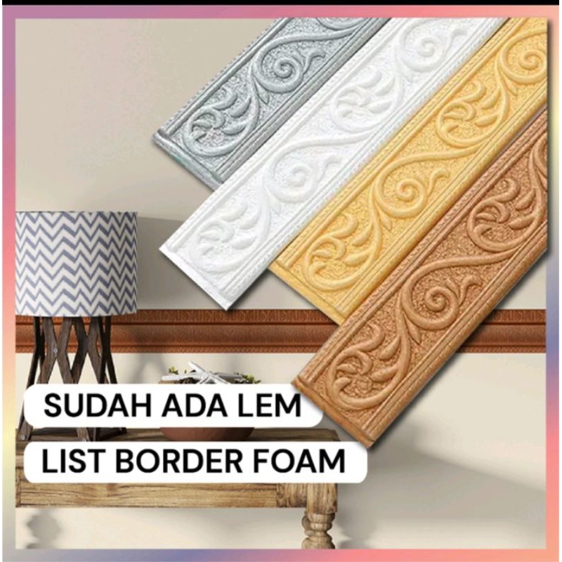Wall Border List / List Foam Wallpaper 3D / Wallborder Foam 3D / List Dinding 3d / border list / Wal