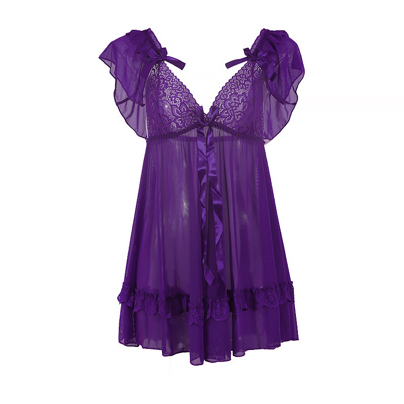 LindaGalz - Pakaian Tidur Wanita Dewasa / Lingerie Big Size Jumbo 0931-PURPLE 0992