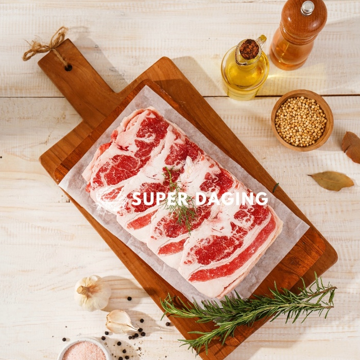 

US Shortplate Beef Daging Sapi Slice 500g - Super Daging Tangerang