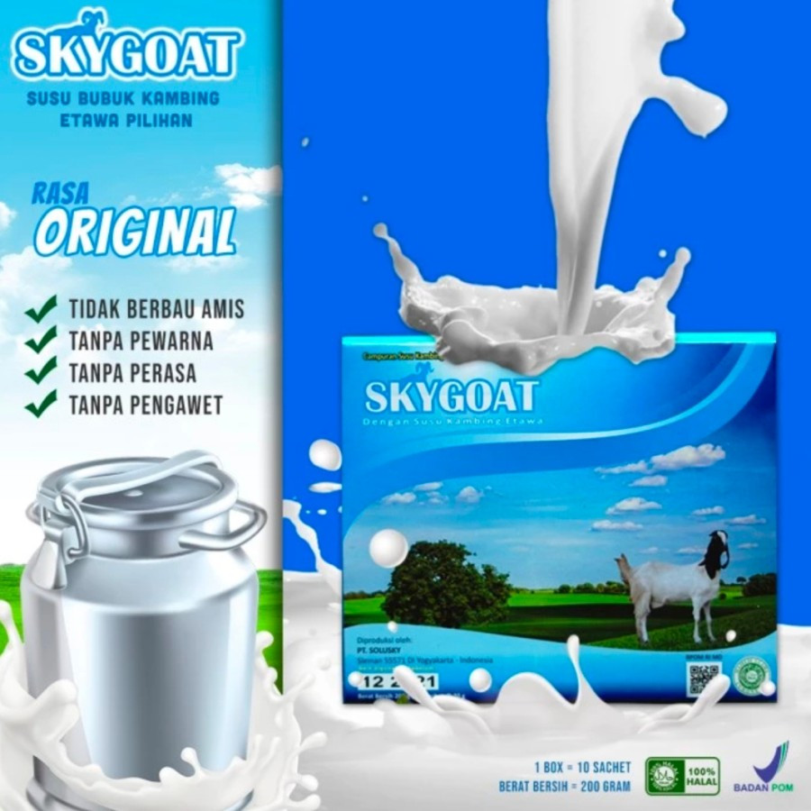 

SUSU KAMBING ETAWA ISI 10 SACHET RASA ORIGINAL