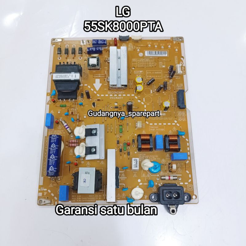 Psu LG 55SK8000PTA power supply mesin tv regulator power suplai