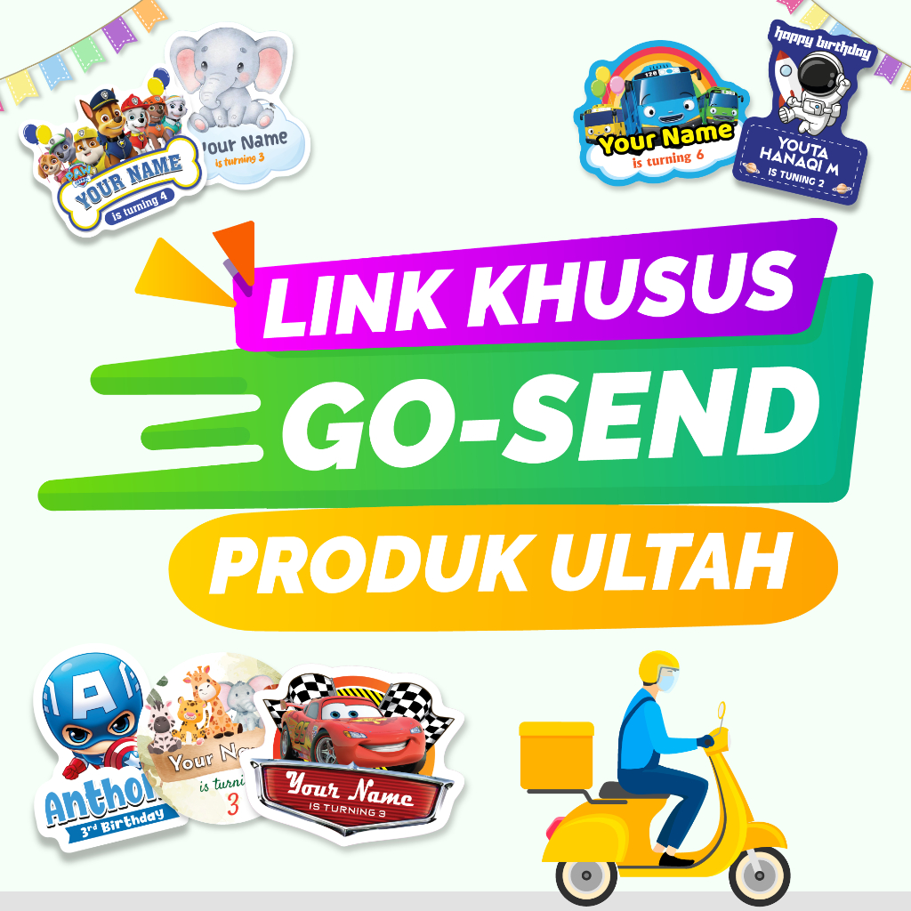 

STIKER DAN HANGTAG ULANG TAHUN LINK KHUSUS GOSEND