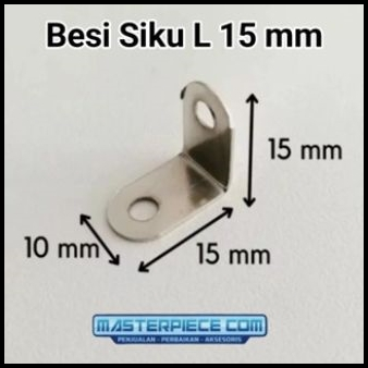 Besi Siku Ambalan L 15mm/ Plat Siku L besi kecil ambalan hambalan pigura figura bingkai/Besi Siku L 