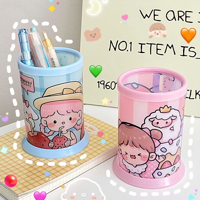 

Tempat pensil DIY motif kartun tabung pulpen Kotak pensil lucu Kotak penyimpanan imut anak