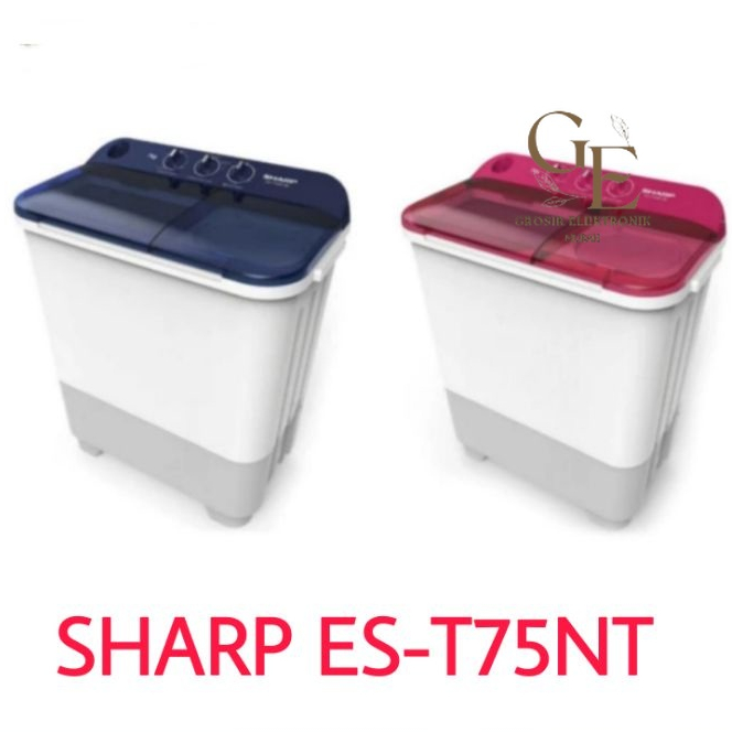 Sharp Mesin cuci 2 Tabung 7Kg ES-T75NT / 75NT / 75 NT