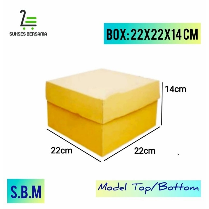 

Box 22x22x14 cm( Top / Bottom cinamon)/Tart/Boneka/Puding/Kardus/Packaging