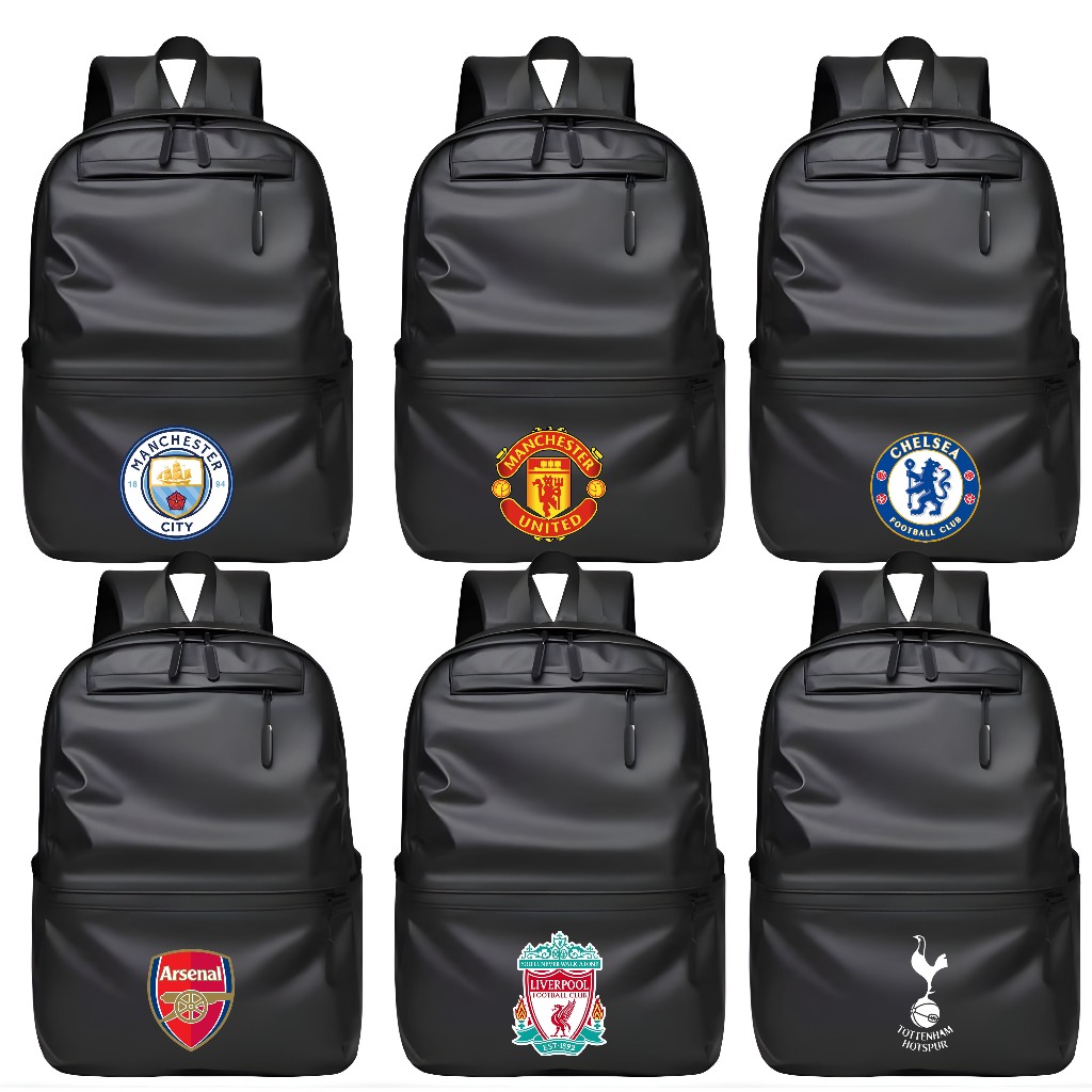 Vinsmokey Apparel Tas ransel Pria Wanita Unisex Manchester United City Chelsea Arsenal Liverpool Spu