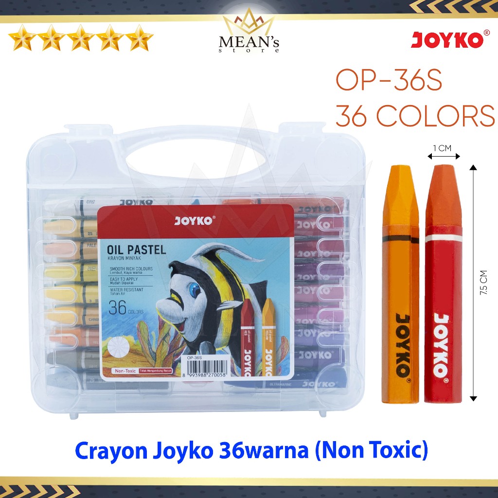 

Crayon Joyko 36 Warna / Oil Pastel 36s / Krayon 36 Colors