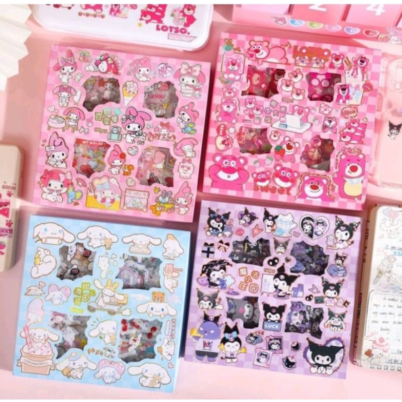 

stiker sanrio isi 100 lembar