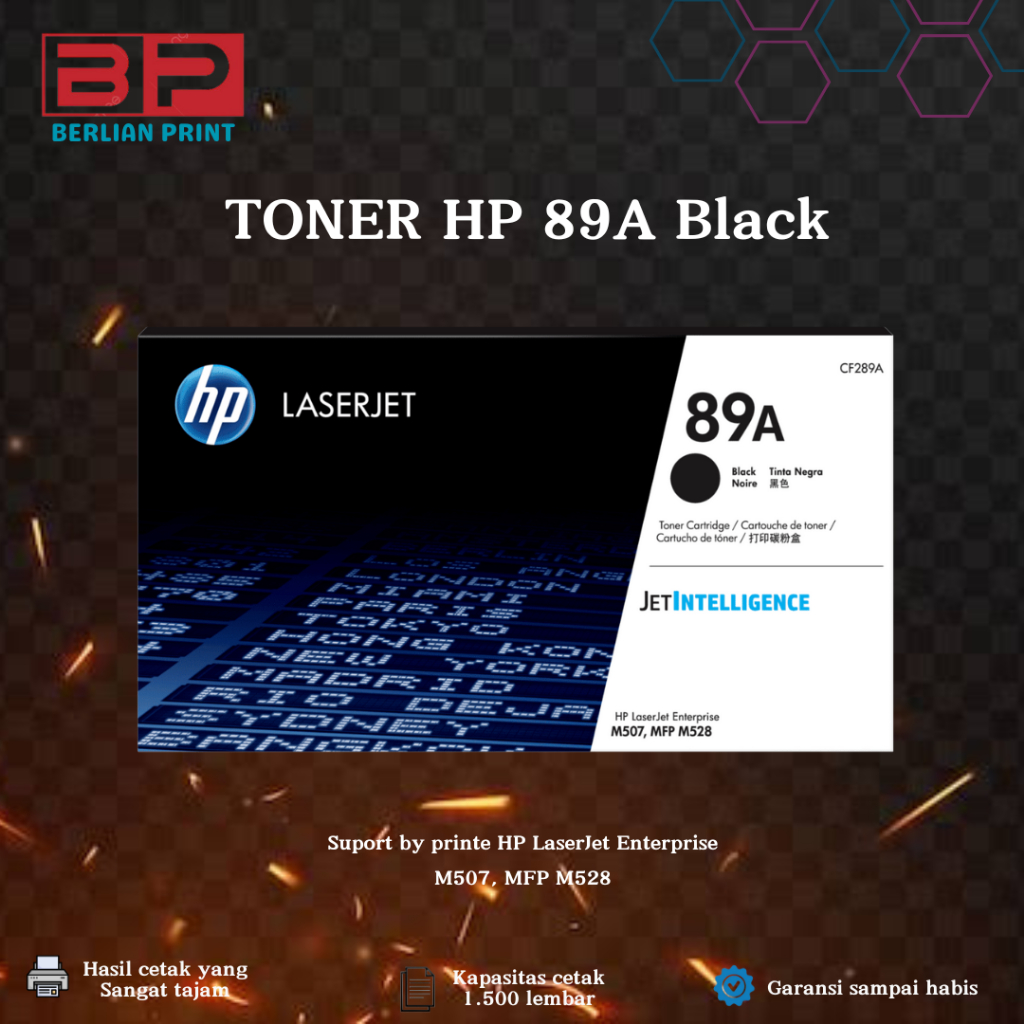 TONER HP LASERJET 89A (CF289A)