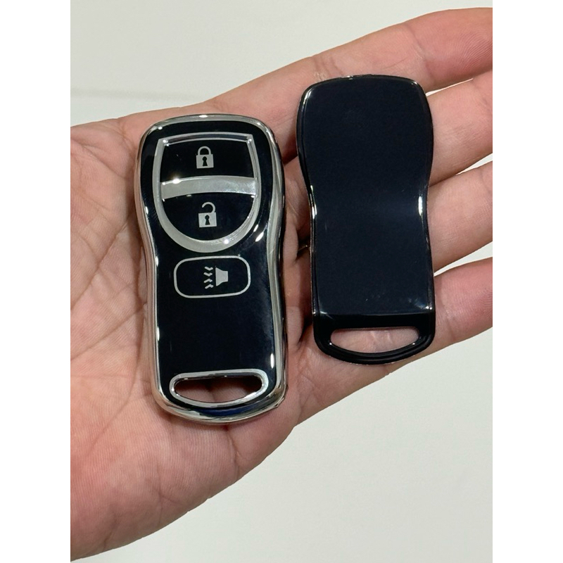 Case Sarung Kunci Smartkey Mobil Nissan Grand Livina 2010-2015 List Silver