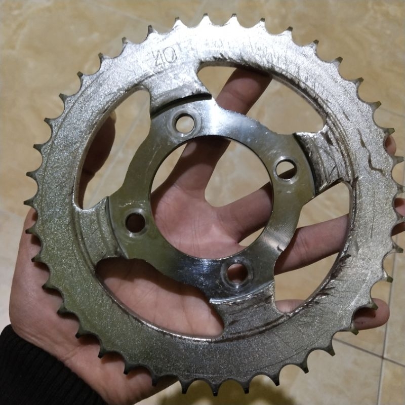 Gear Gir Ger Belakang Bekas Layak Pakai Ukuran 40 428 Honda Grand Supra X 100 Lama Prima Cseries