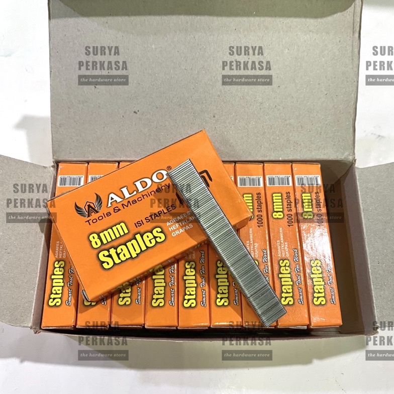 

MATA ISI STAPLES 8 MM 8MM ALDO ISI STAPLES GUN GUN TACKER MATA STAPLER STAPLES ISI STAPLES GUN TACKER MURAH8MM 1 BOX 1 PCS ART E9V9