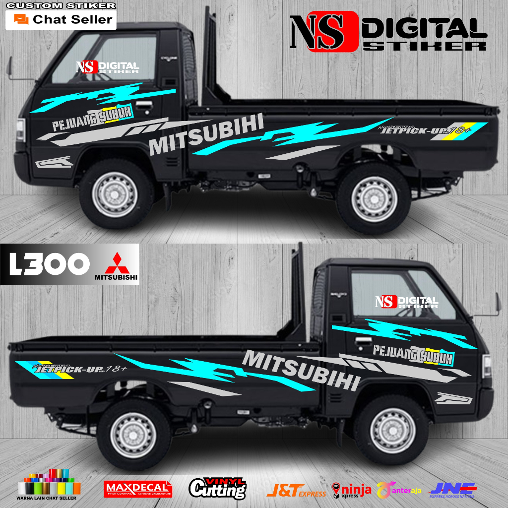 Stiker Mobil Pick Up L300 Stiker Body Samping Mobil Mitsubishi L 300