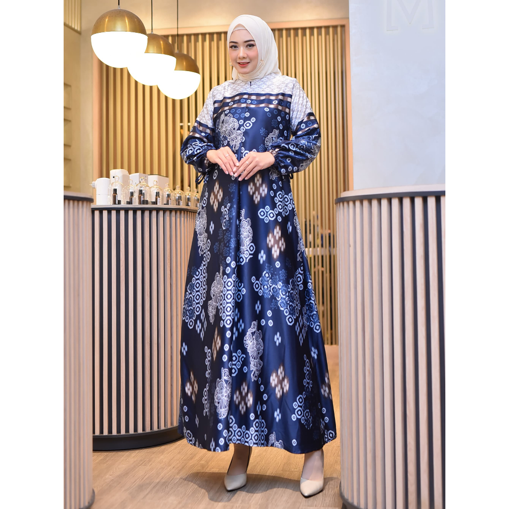 Gamis Nagita slavina Motif // Gamis Modern Mewah // Gamis Silk Premium