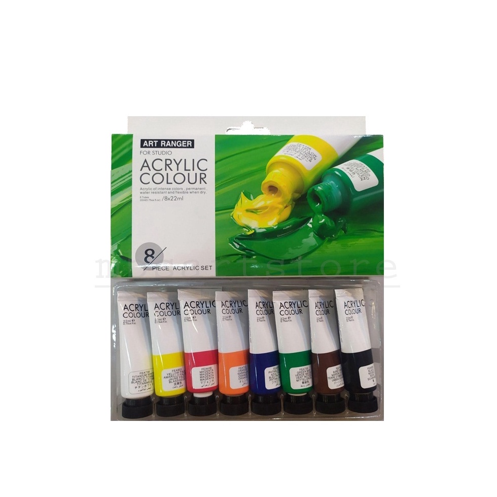 

ART RANGER acrylic colorcat acrylicakrilik 8x22Ml basic set ART O2T5
