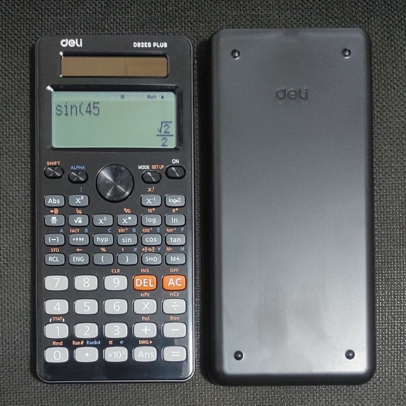 

Kalkulator Sekolah Scientific Deli D82ES 82 ES Hitam Original