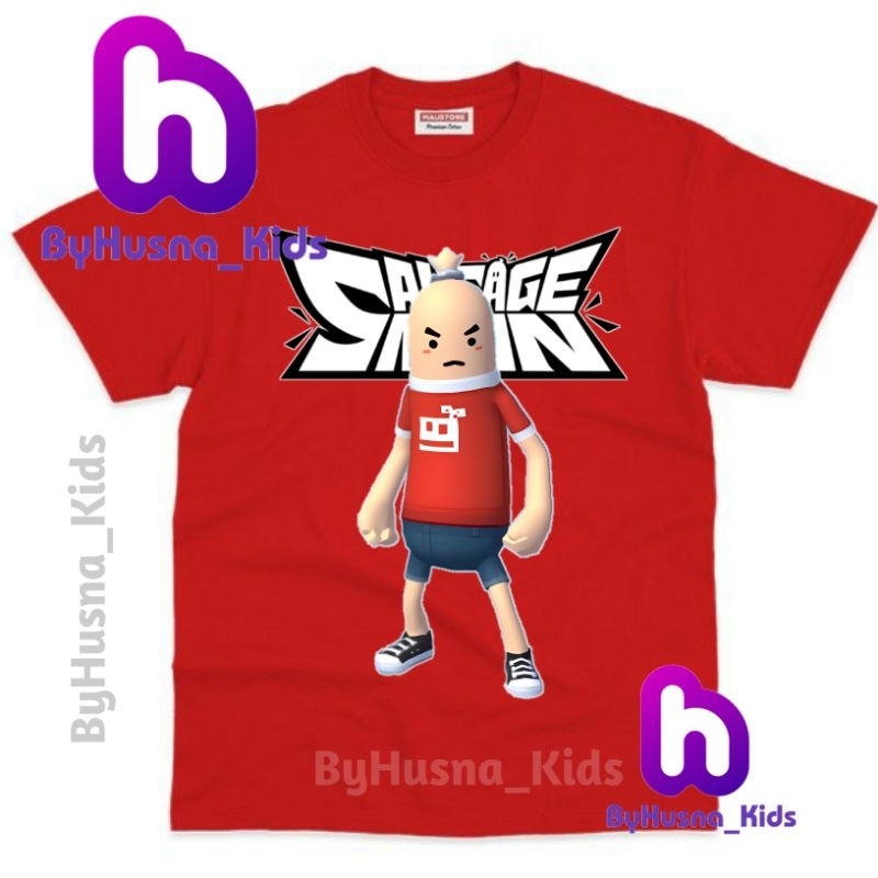 BAJU ANAK KAOS ANAK GAME SAUSAGE MAN SOSIS MAN GAME SAUSAGEMAN SKINS GAME ATASAN ANAK UNISEX COWO CE