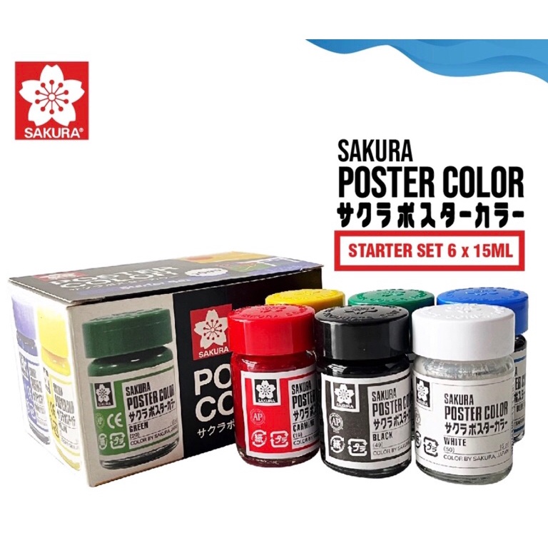 

SAKURA POSTER SET 6X15ML STARTER SET ART G3J5